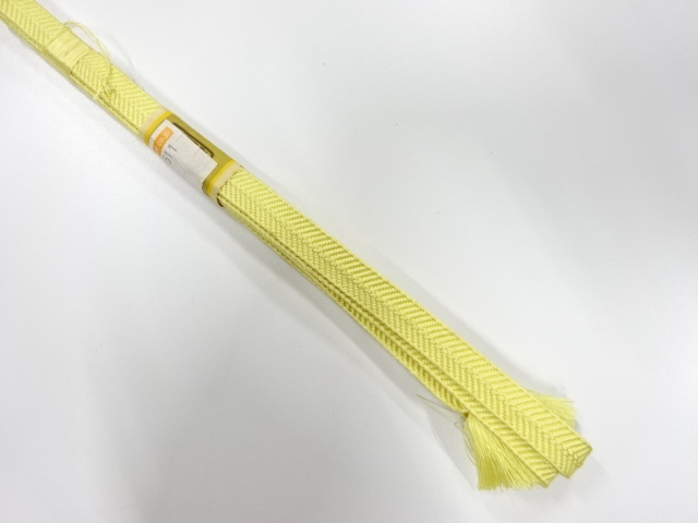 未使用品　正絹　帯留め用　手組三分紐